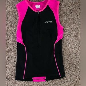 Women's Performance Tank Size XS Pink Black  Zoot